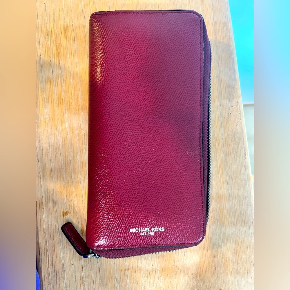 Michael Kors burgundy wallet